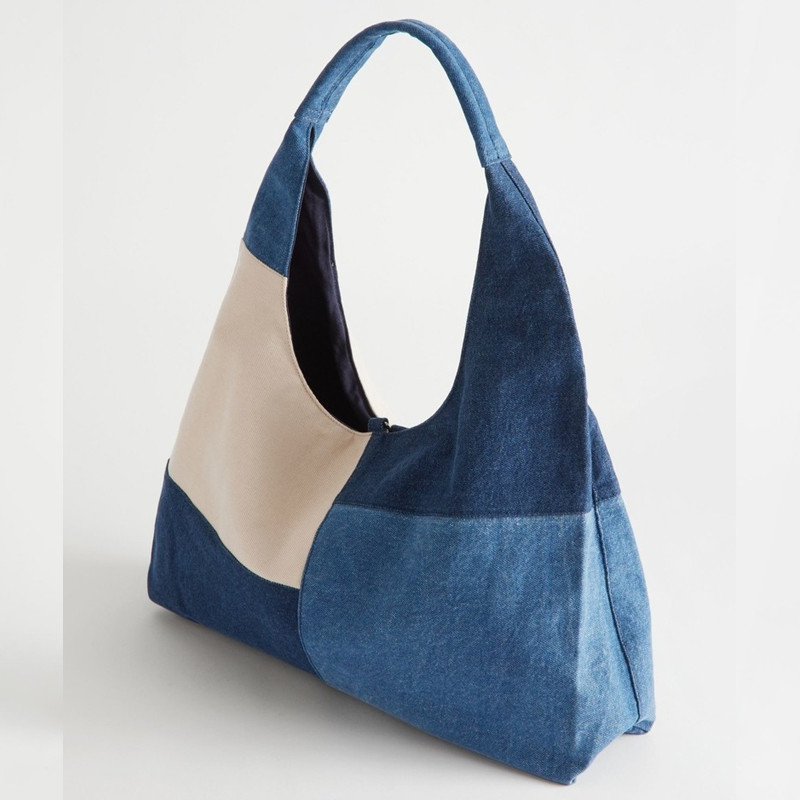 Women Bags Jeans - 패치 워크 디자인 여성 숄더 가방