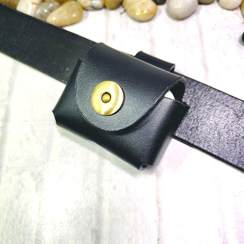 Saddle Bag Leather - 블루투스 이어폰 헤드셋 케이스 가죽 쉘
