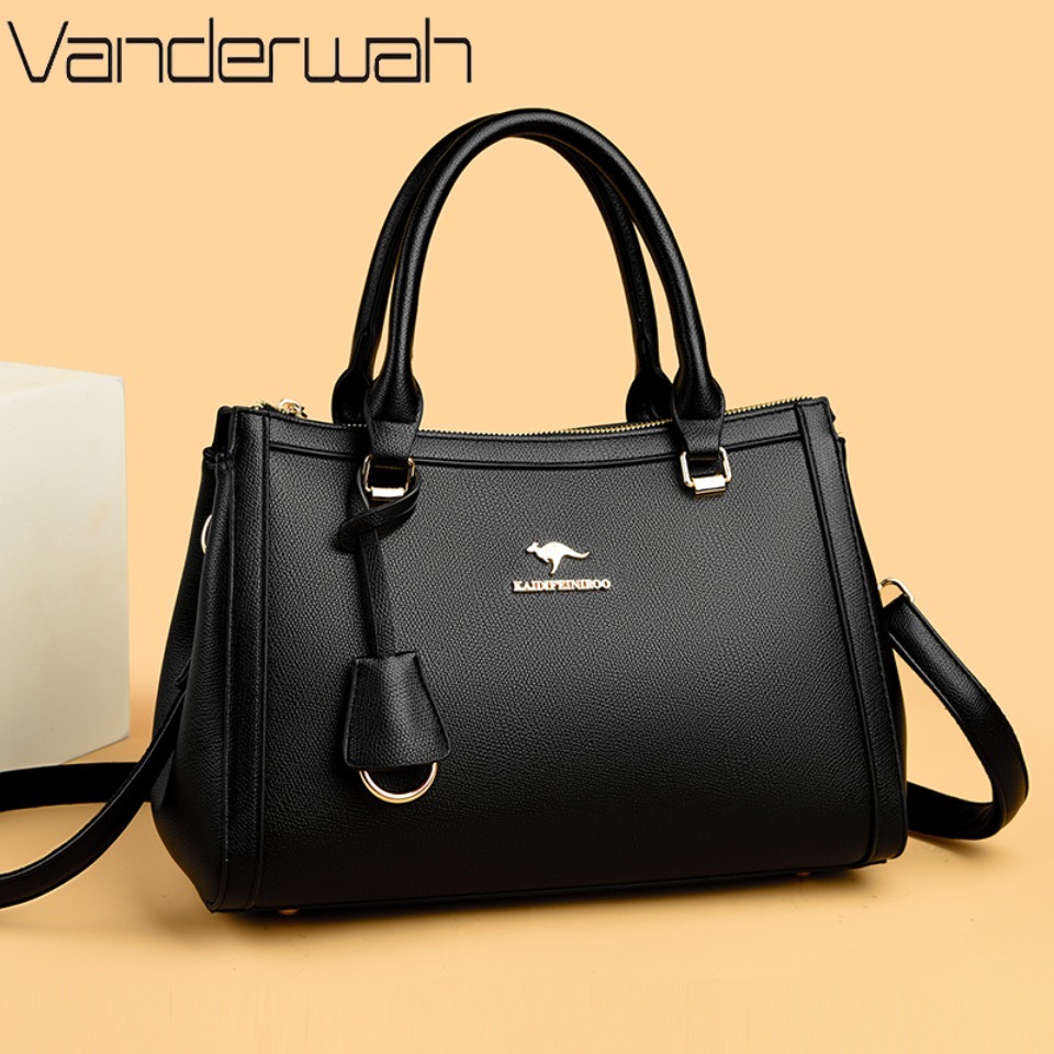 Women Bags For Work - 캥거루 브랜드 소프트 PU 가죽 숄더