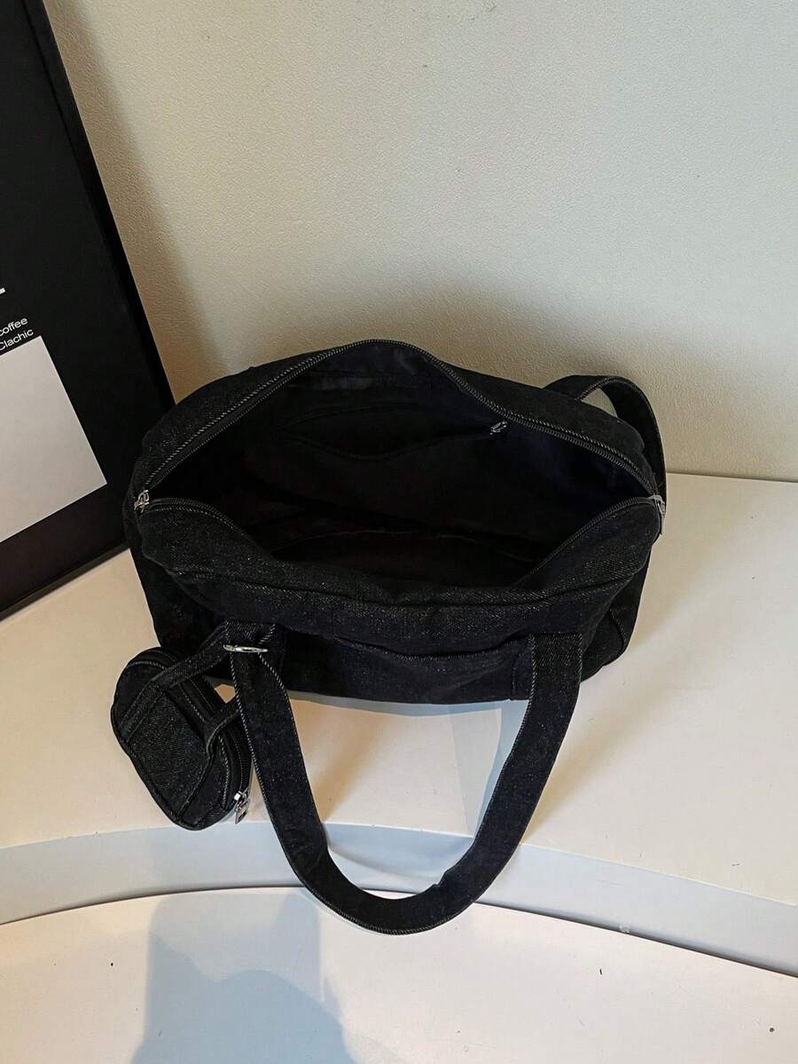 Women Bags Jeans - 2개 캐주얼 솔리드 컬러 대용량 청바지