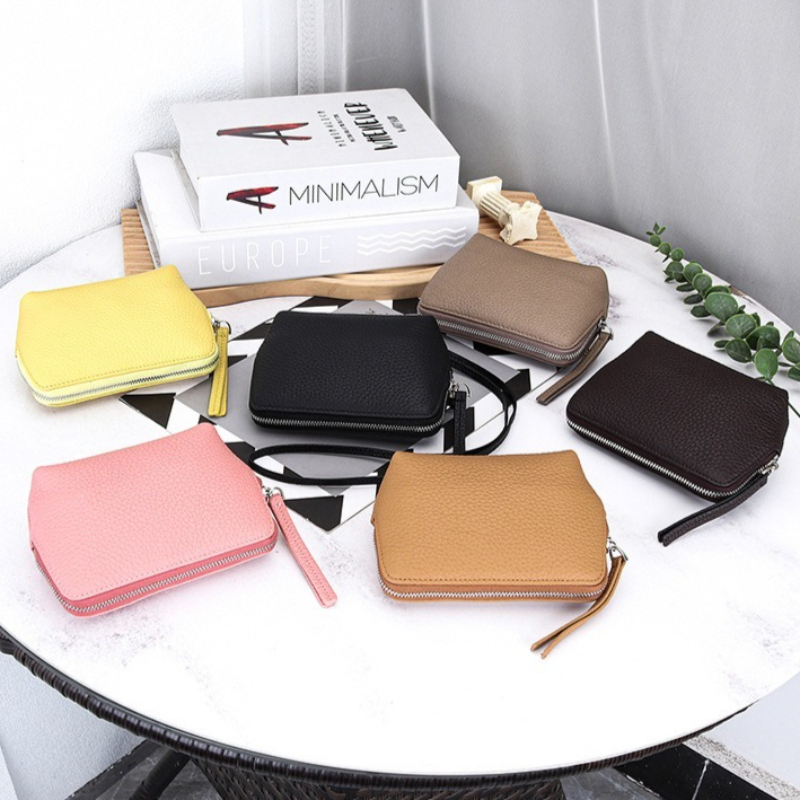 Women'S Bags Top 10 - 여성용 넥 스트랩 동전 지갑, 천연