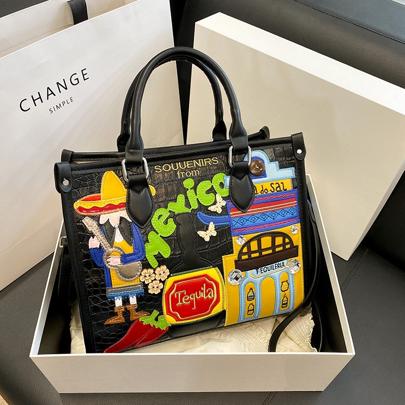 Women Bags Designer Sale - 디자인 패치워크 지퍼 2026 핫세일 여성