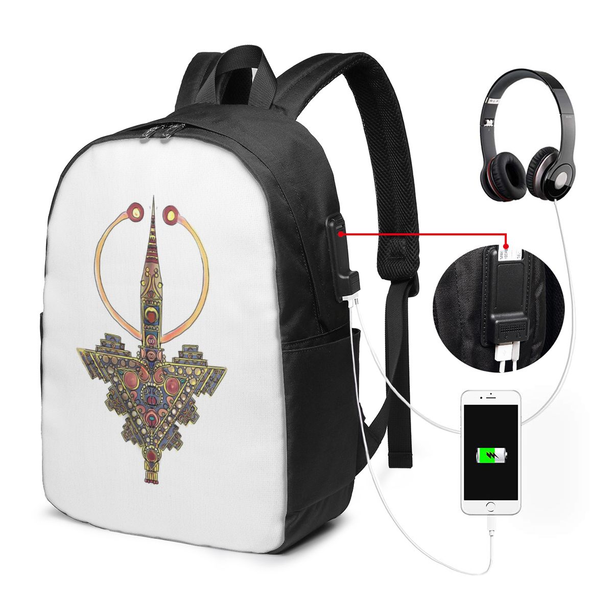 Women Bags For Travel - Kabyle Jewelry Amazigh Morocco배낭 여행 노트북