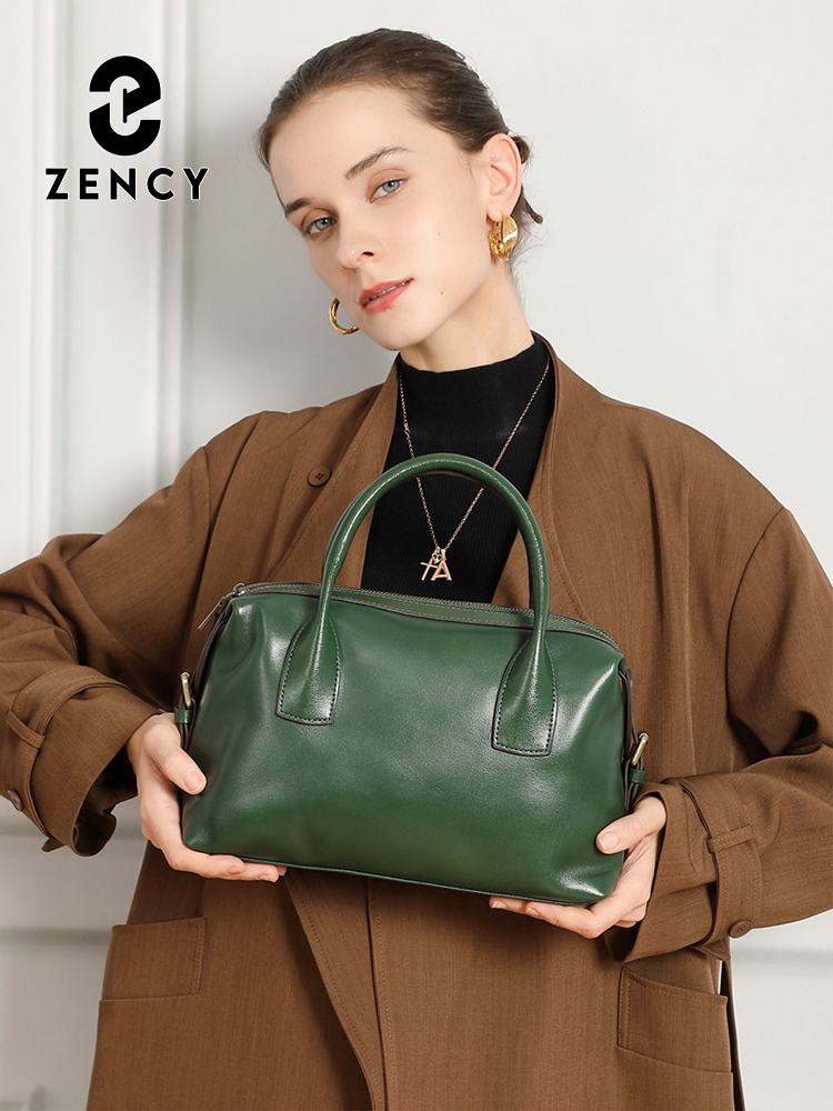 Women'S Bags Top 10 - Zency 패션 레트로 정품 가죽 탑