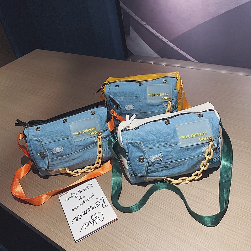 여성용 패션 데님 숄더백, 대용량 여행 가방, 디자이너 - Women Bags Jeans 리뷰 및 가격