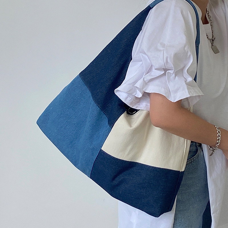 패치 워크 디자인 여성 숄더 가방 패션 데님 여성 핸드 - Women Bags Jeans 리뷰 및 가격