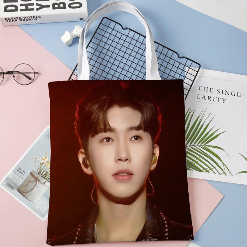 여성용 맞춤형 임영웅 토트백, 코튼 천 숄더백, 에코  - Women'S Young Bags 리뷰 및 가격