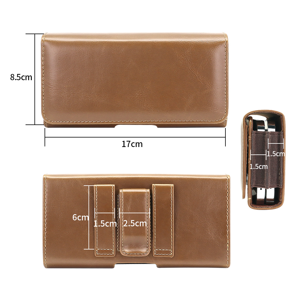 범용 가로형 PU 가죽 휴대폰 파우치 벨트 클립 홀스터 - Saddle Bag Leather 리뷰 및 가격