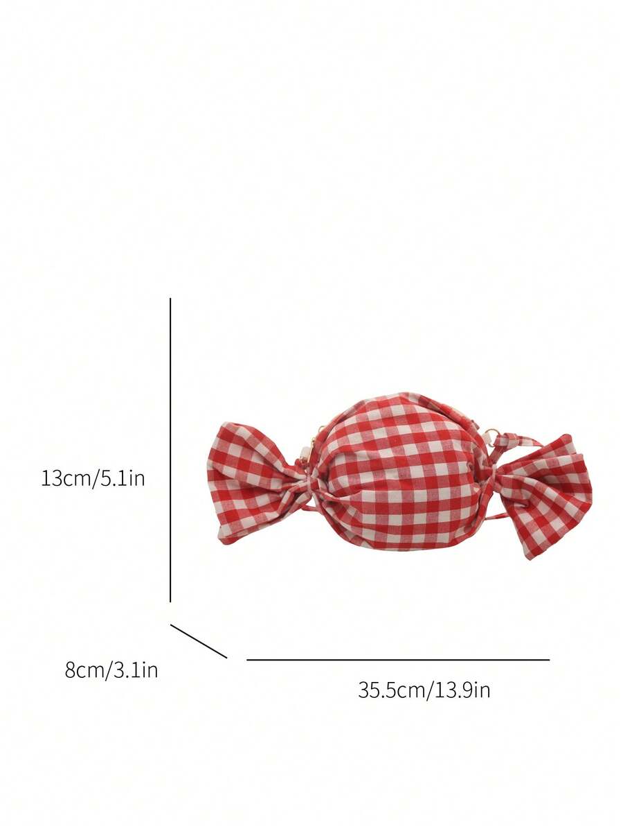 1pc 여성용 세련된 캐주얼 캔디 모양 핸드백, 체크무 - Women'S Young Bags 리뷰 및 가격