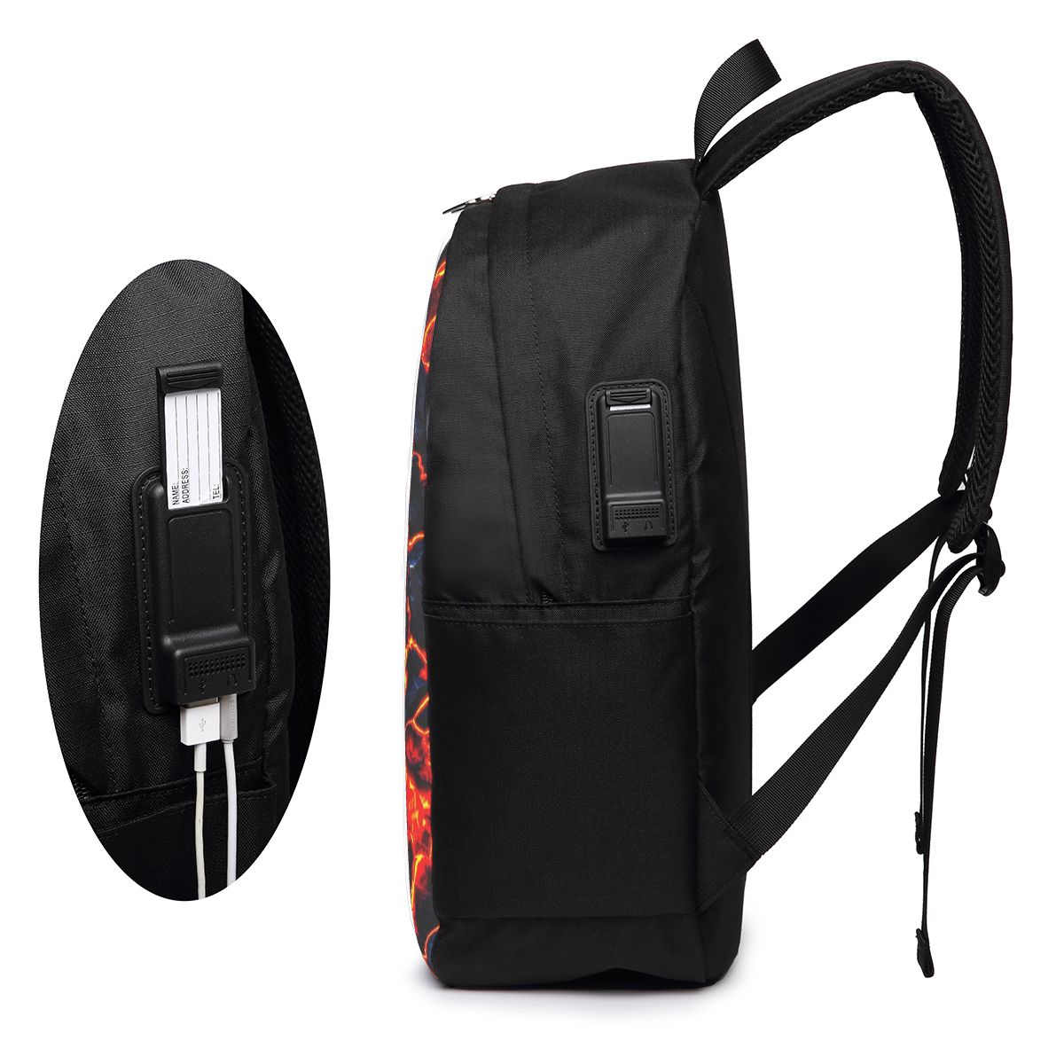 마그마 화산 용암 화재 배낭 여행 노트북 가방 컴퓨터  - Women Bags For Travel 리뷰 및 가격