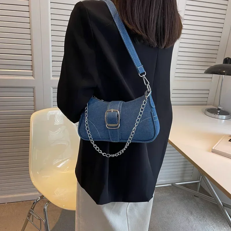 작은 디자인 청바지 가방 여성의 새로운 크로스 숄더 백 - Women Bags Jeans 리뷰 및 가격