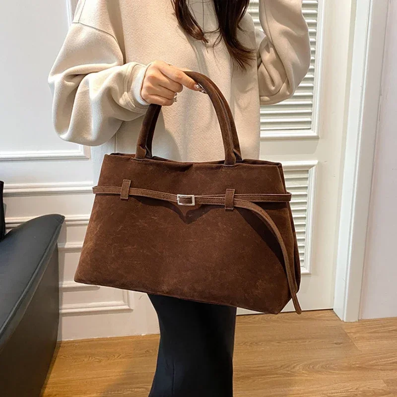 여성용 가방 버클 장식 디자인 솔리드 인조 스웨이드 토 - Women Bags Designer Sale 리뷰 및 가격