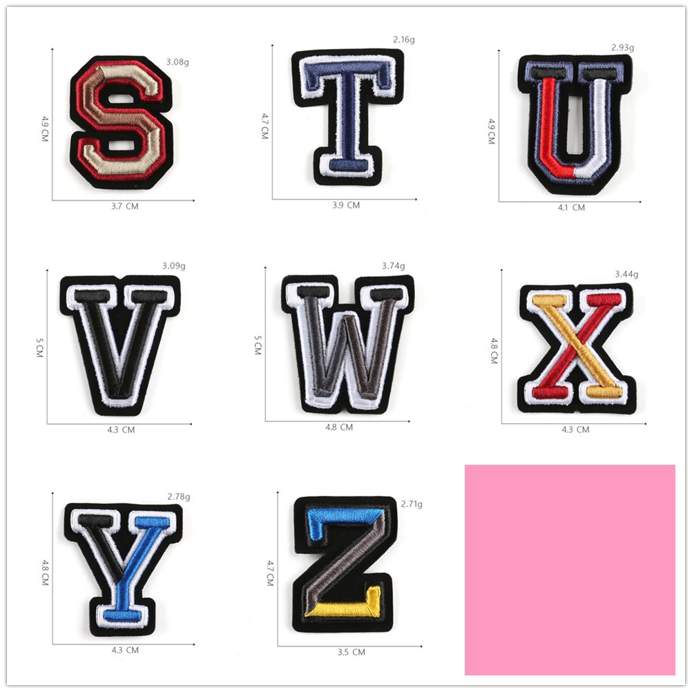 26Pcs A-Z 편지 패치 알파벳 수 놓은 패치 모자 - Women Bags Jeans 리뷰 및 가격