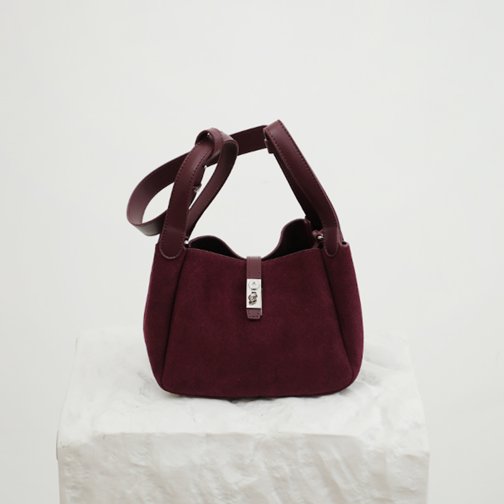 럭셔리 여성용 스웨이드 가죽 버킷백, 맞춤형 레터, 2 - Women Bags Uae 리뷰 및 가격