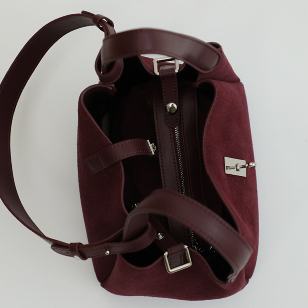 럭셔리 여성용 스웨이드 가죽 버킷백, 맞춤형 레터, 2 - Women Bags Uae 리뷰 및 가격