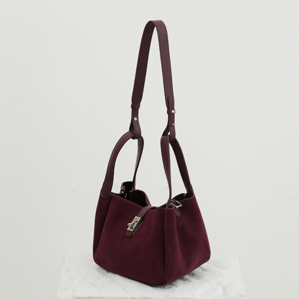 럭셔리 여성용 스웨이드 가죽 버킷백, 맞춤형 레터, 2 - Women Bags Uae 리뷰 및 가격