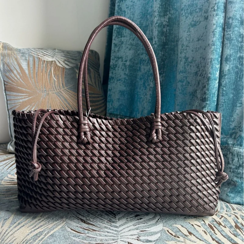 디자이너 고급 PU 직조 토트백, 탑 핸들 롱 숄더백, - Women Bags For Work 리뷰 및 가격