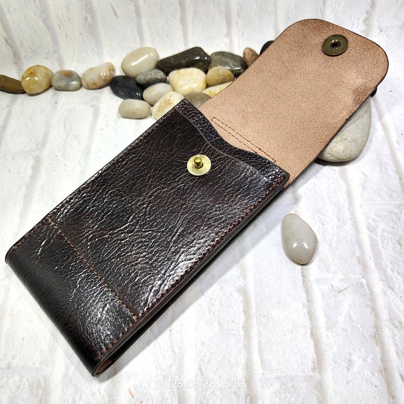 남성용 휴대폰 허리 가방, 정품 가죽 휴대폰 시스, 범 - Saddle Bag Leather 리뷰 및 가격