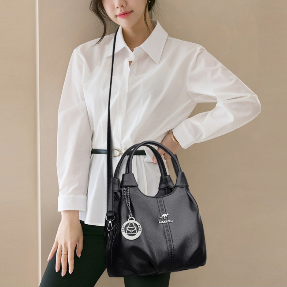 여성용 고품질 부드러운 가죽 탑핸들 가방 명품 숄더 크 - Women'S Bags Top 10 리뷰 및 가격