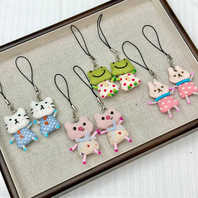귀여운 개구리 돼지 고양이 펜던트 키체인 여성용 심플  - Women'S Young Bags 리뷰 및 가격