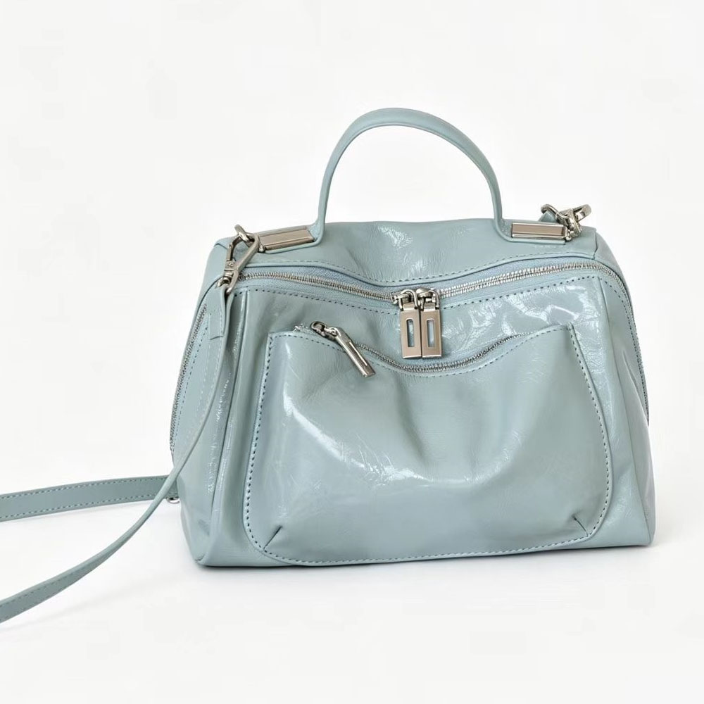 멀티 포켓 소가죽 핸드백 여성용 광택 크링클 탑 핸들  - Women'S Bags Top 10 리뷰 및 가격