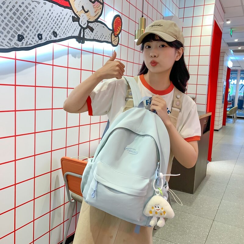 새로운 지퍼 캐주얼 디자이너 스쿨백 새로운 스타일 패션 - Women Bags Branded Sale 리뷰 및 가격
