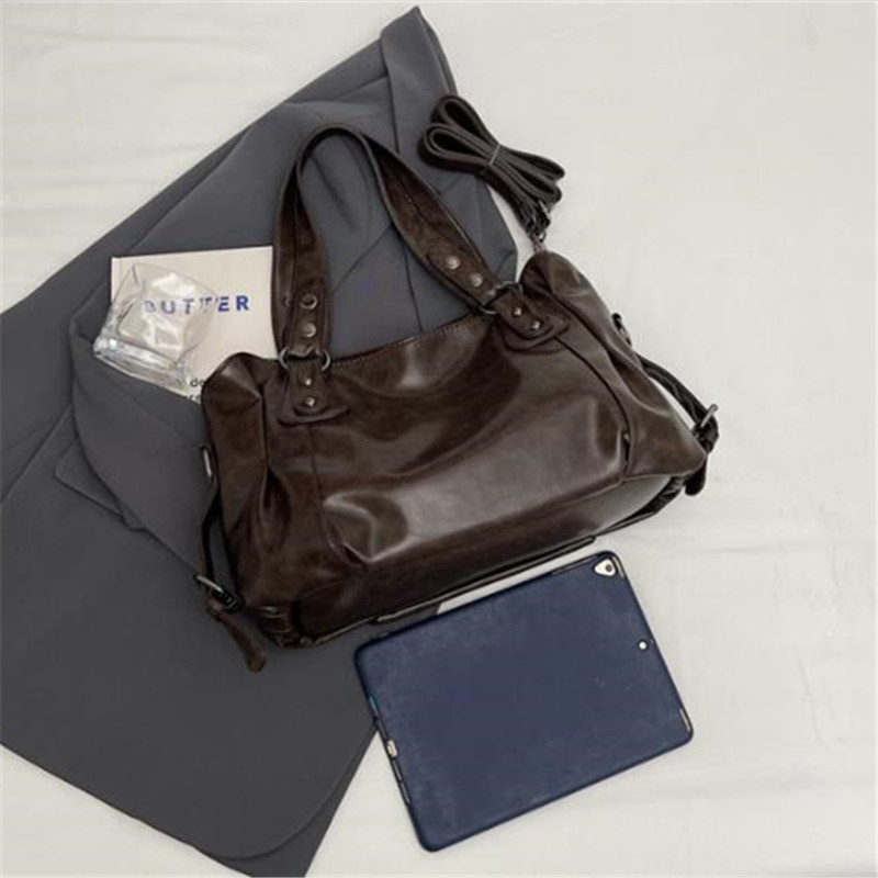 레트로 오일 왁스 인조 가죽 토트백 대용량 핸드백 숄더 - Women Bags Aldo 리뷰 및 가격