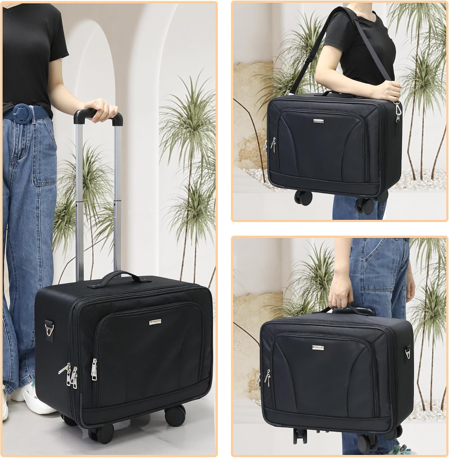 특대형 360도 회전식 메이크업 여행용 트레인 케이스  - Women Bags For Travel 리뷰 및 가격