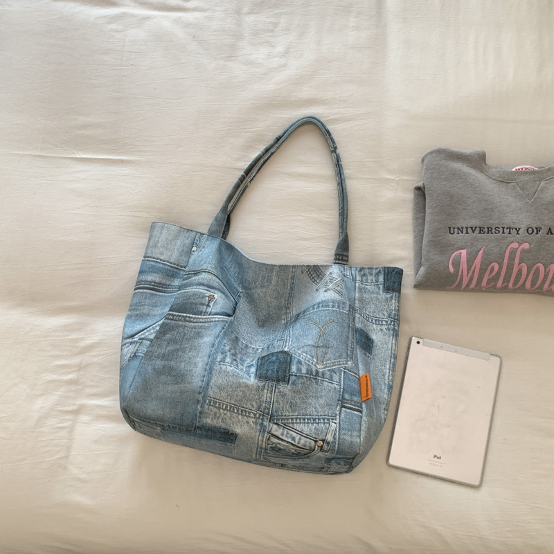 SHELKSBAG 청바지 여성용 지갑 여성용 토트 백  - Women Bags Jeans 리뷰 및 가격