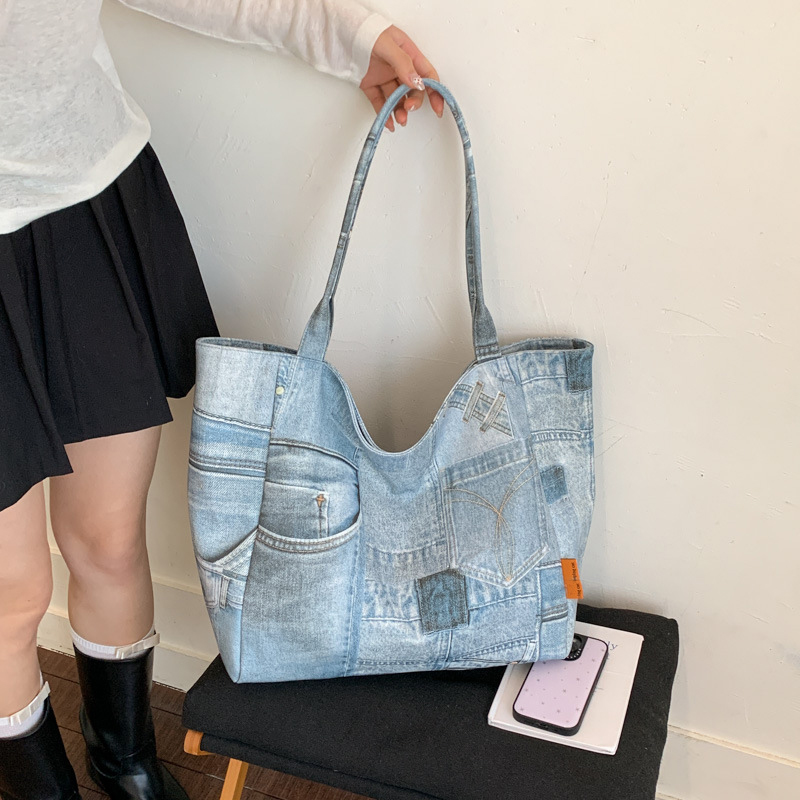 SHELKSBAG 청바지 여성용 지갑 여성용 토트 백  - Women Bags Jeans 리뷰 및 가격