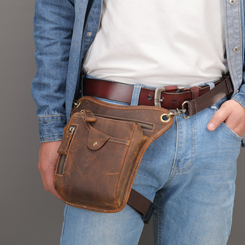 빈티지 남자 허리 화니 팩 드롭 다리 크로스 바디 어깨 - Saddle Bag Leather 리뷰 및 가격