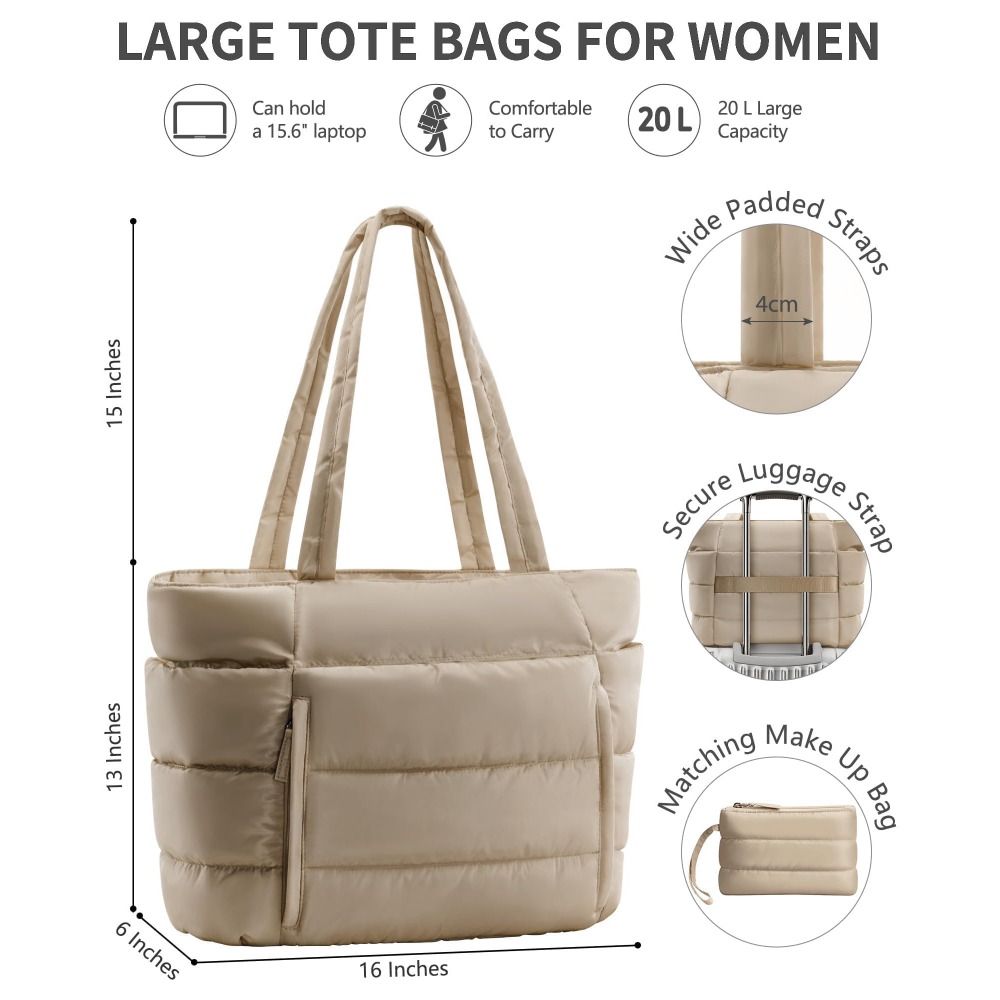 대용량 여성용 푸퍼 토트백, 동전 지갑 포함 다용도 포 - Women Bags Aldo 리뷰 및 가격
