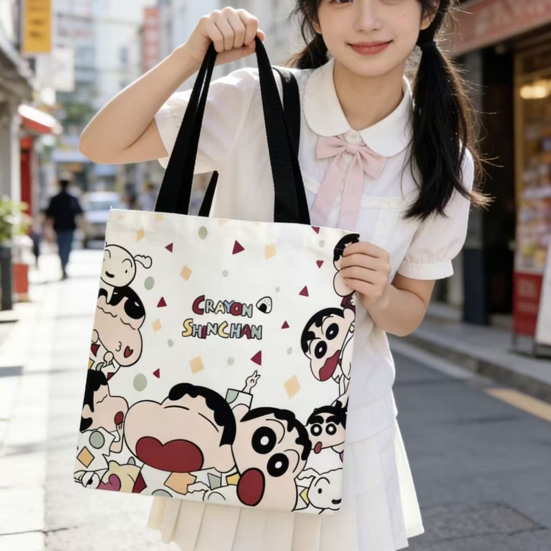 2026 새로운 크레용 신짱 캔버스 토트 백 대용량 여 - Women Bags Gift 리뷰 및 가격