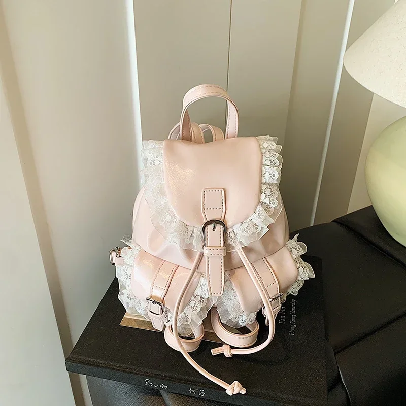 솔리드 PU 레이스 소녀 디자인 백팩 핫 세일 대용량  - Women Bags Designer Sale 리뷰 및 가격