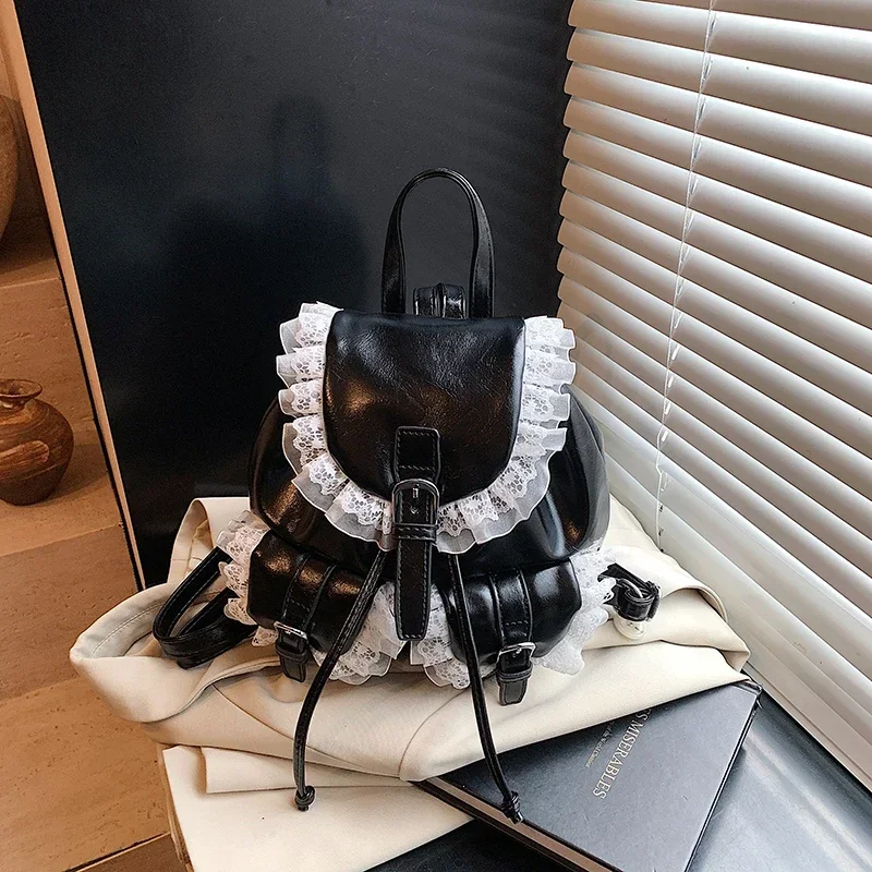 솔리드 PU 레이스 소녀 디자인 백팩 핫 세일 대용량  - Women Bags Designer Sale 리뷰 및 가격