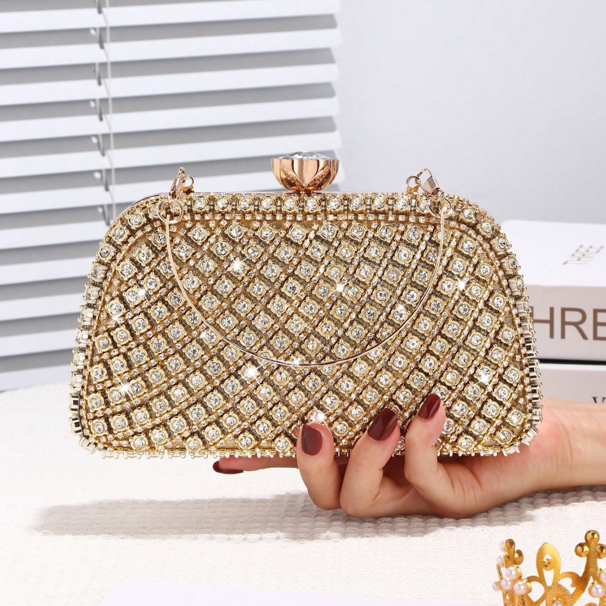 럭셔리 다이아몬드 글리터 이브닝 백 실버 컬러 웨딩 신 - Women Bags Aldo 리뷰 및 가격