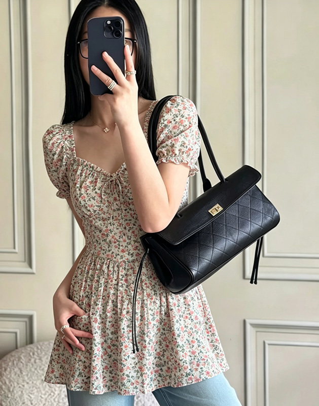 CLAREGQI 2026 여성용 새 정품 가죽 퀼트 숄 - Top Handle Structured 리뷰 및 가격