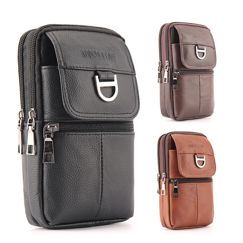 남성용 가죽 허리 가방 - 대용량 휴대폰 벨트 가방 - - Saddle Bag Leather 리뷰 및 가격