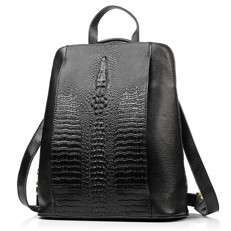 Zency 여성용 악어 가죽 백팩 100% 정품 천연  - Women Bags For Work 리뷰 및 가격